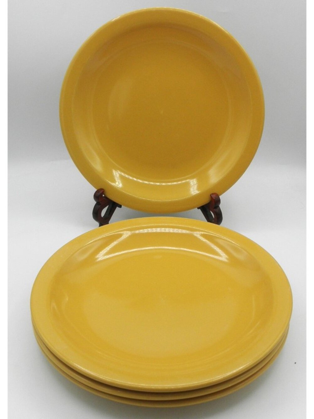 Cafeware Yellow By Culinary Arts Dinner plates Set of 4 Pattern: CUACAFY